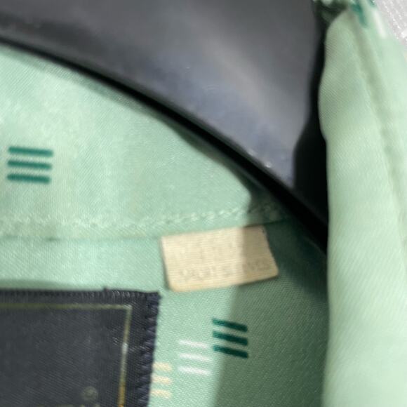 Hampshire House Van Huesen Vintage 1970's Mint Green Button Up Shirt - Size 15.5 - Picture 5 of 6